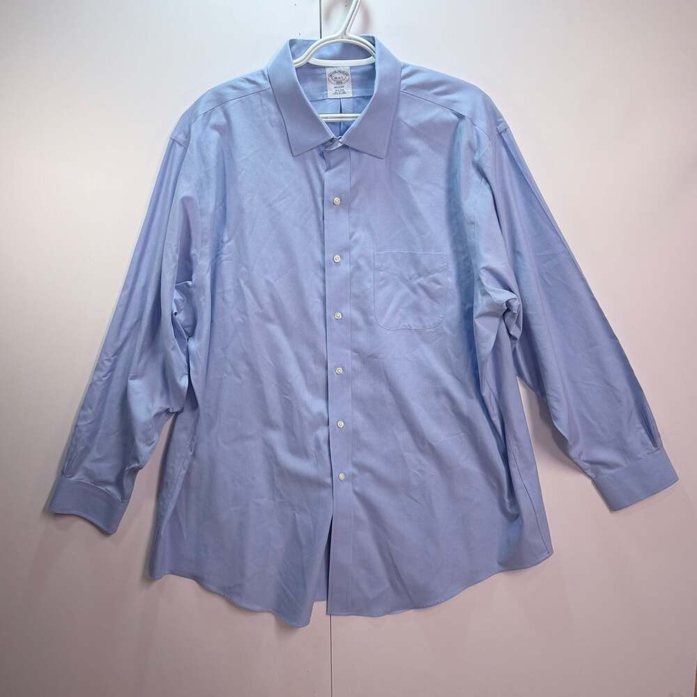 Brooks Brothers 1818 Regent Fit Non-Iron Light Blue Dress Shirt